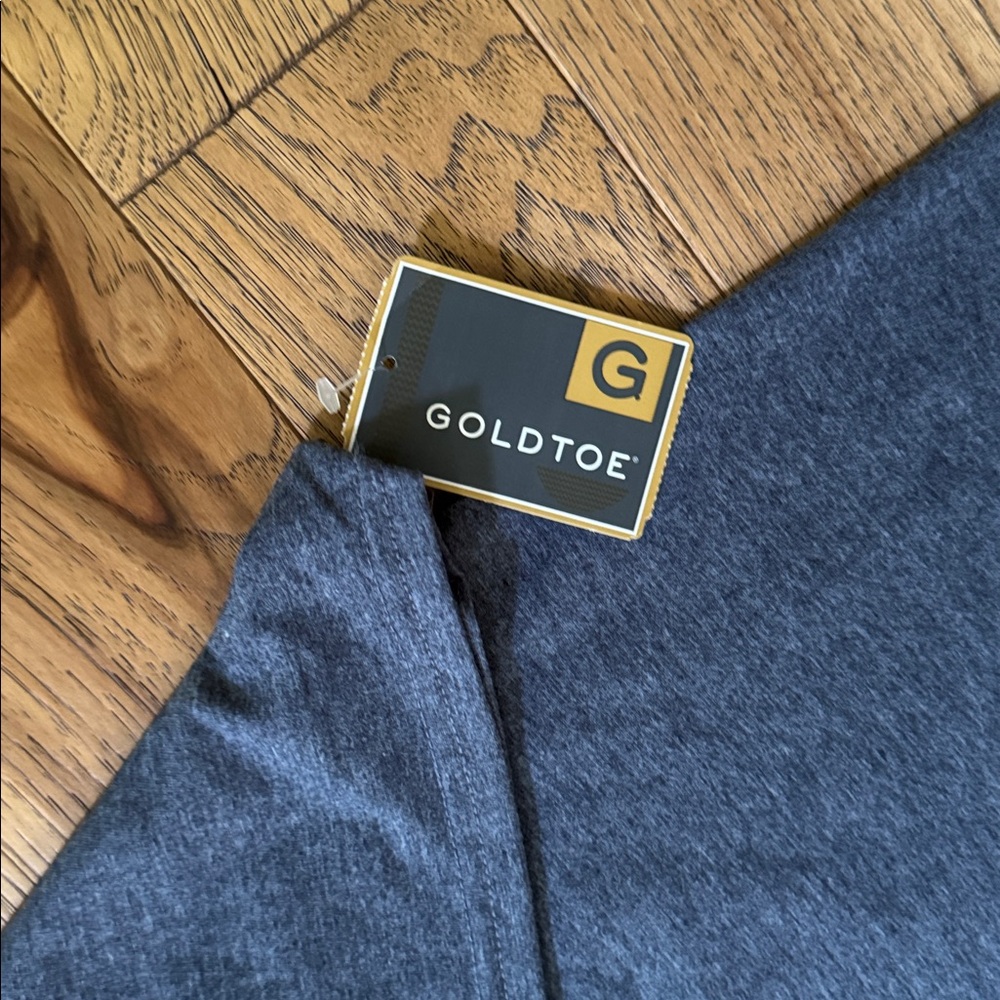 Gold Toe Men’s Heather Charcoal Short Sleeve Crew Tee - Picture 3 of 5